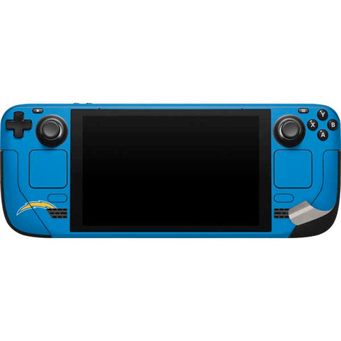 NFL Los Angeles Chargers Team Motto Steam Deck Handheld Gaming Computer Skin